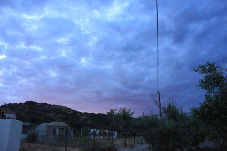 13/05 : Couleurs du ciel depuis le jardin de Myriam et son mari