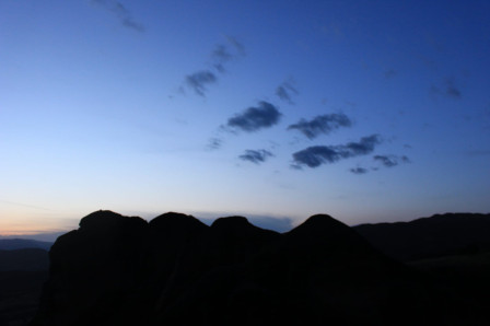 26/05 : Couché de soleil depuis un point de vue à l'ouest des météores